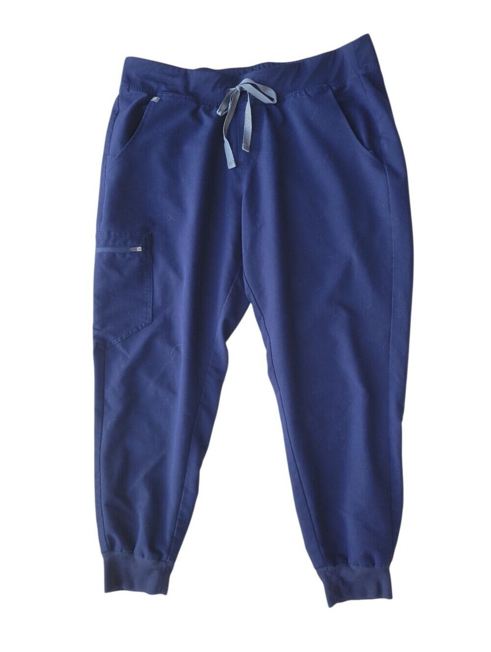 Figs Zamora Joggers Navy Scrub Pants Womens Large Petite